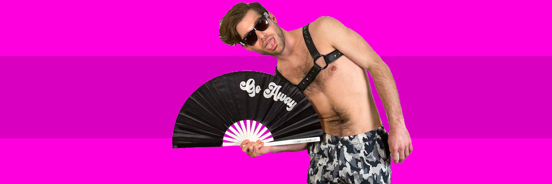 Shop The Rave Fan Collection | The Gay Fan Club Folding Fans