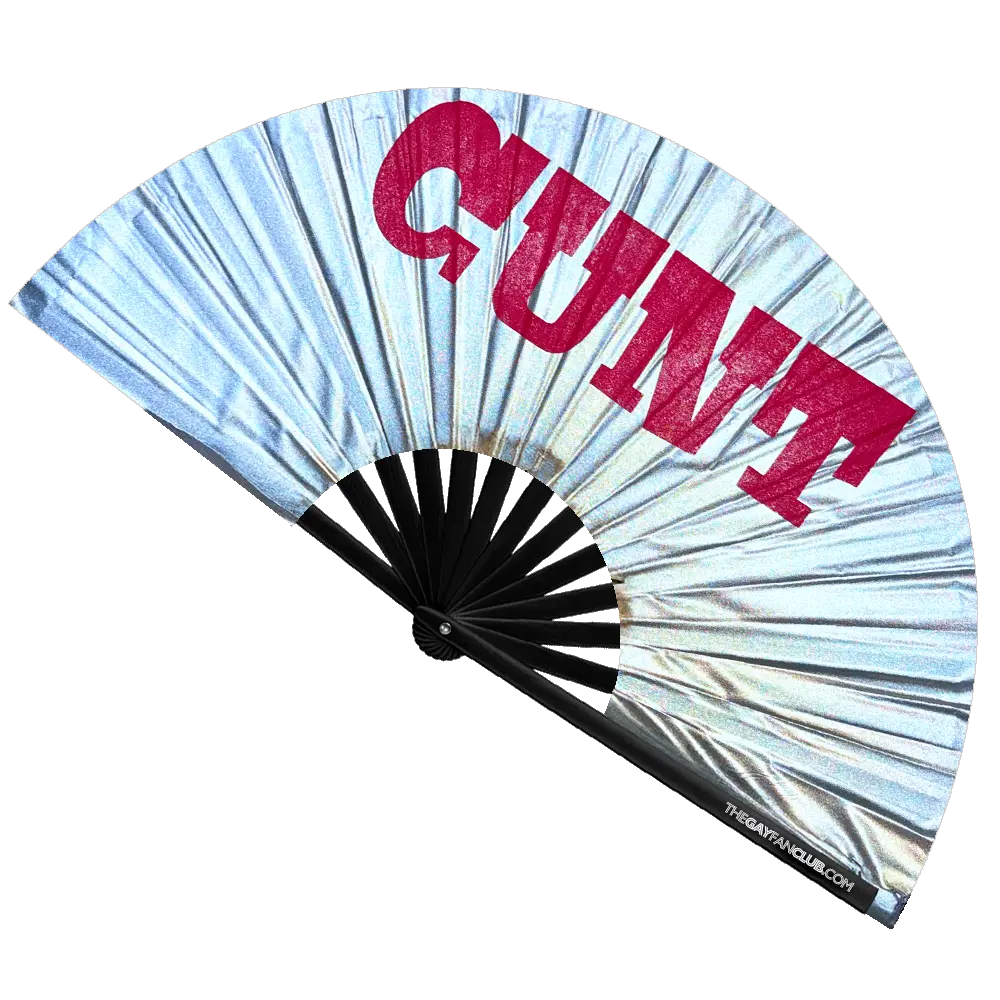 C U Next Tuesday Fan | Metallic Bamboo Clack Fan for Raves – The