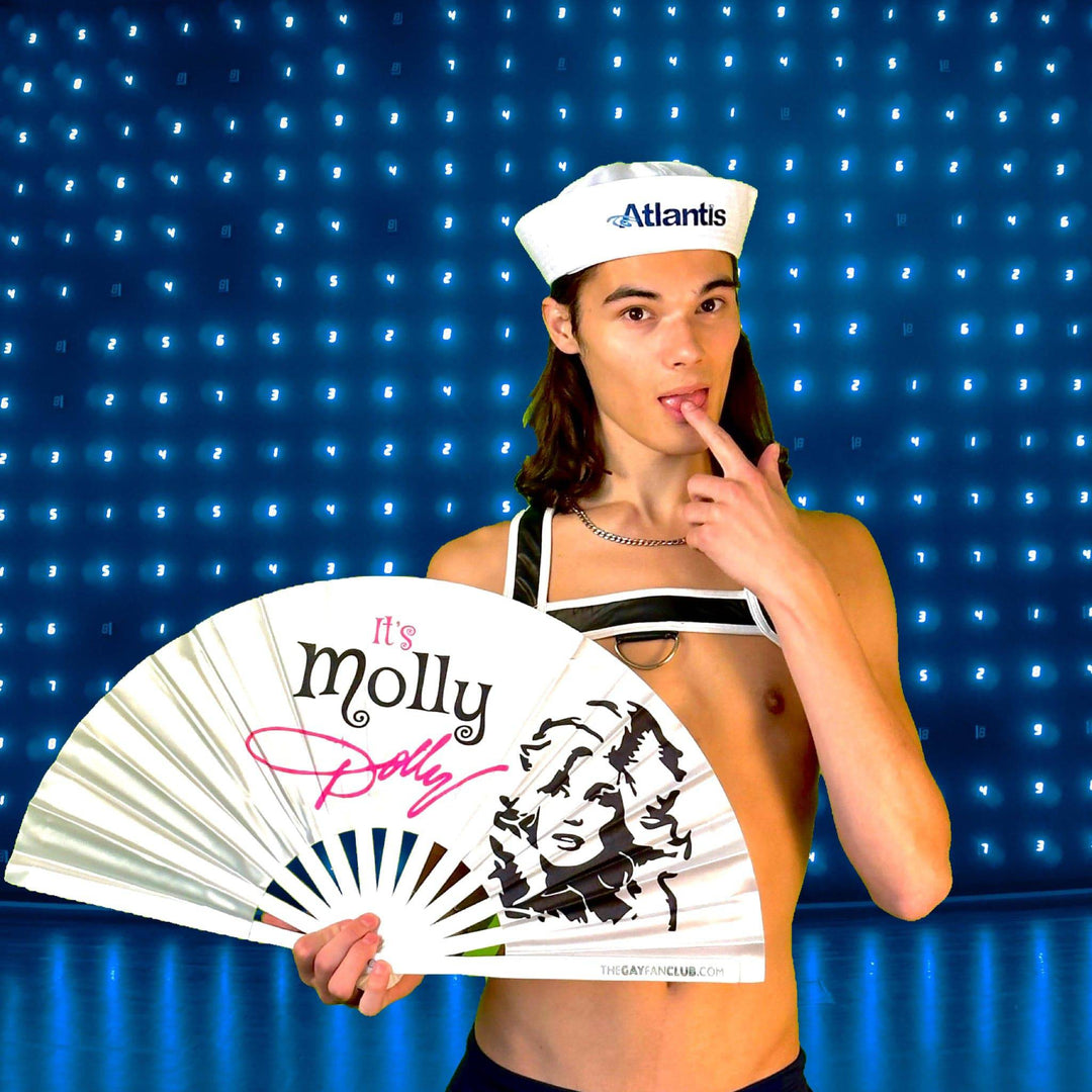 Molly Dolly Fan (UV) - Molly Rave Fan - The Gay Fan Club® 