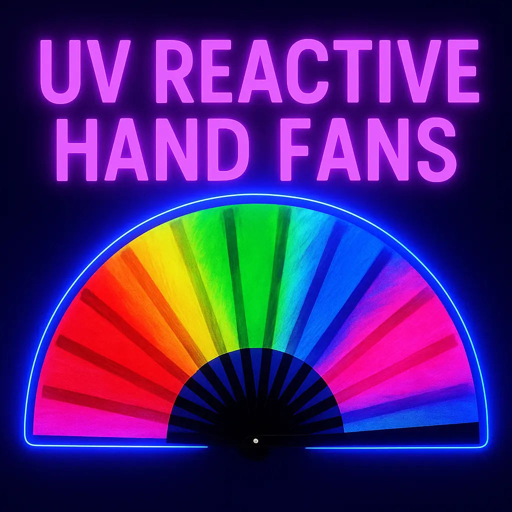 💡 Lights Off, Fans Out: Explore Our Official UV Reactive Hand Fan Collection The Gay Fan Club
