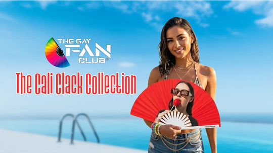 The Cali Clack Collection: Retro Oversized Bamboo Fans | The Gay Fan Club