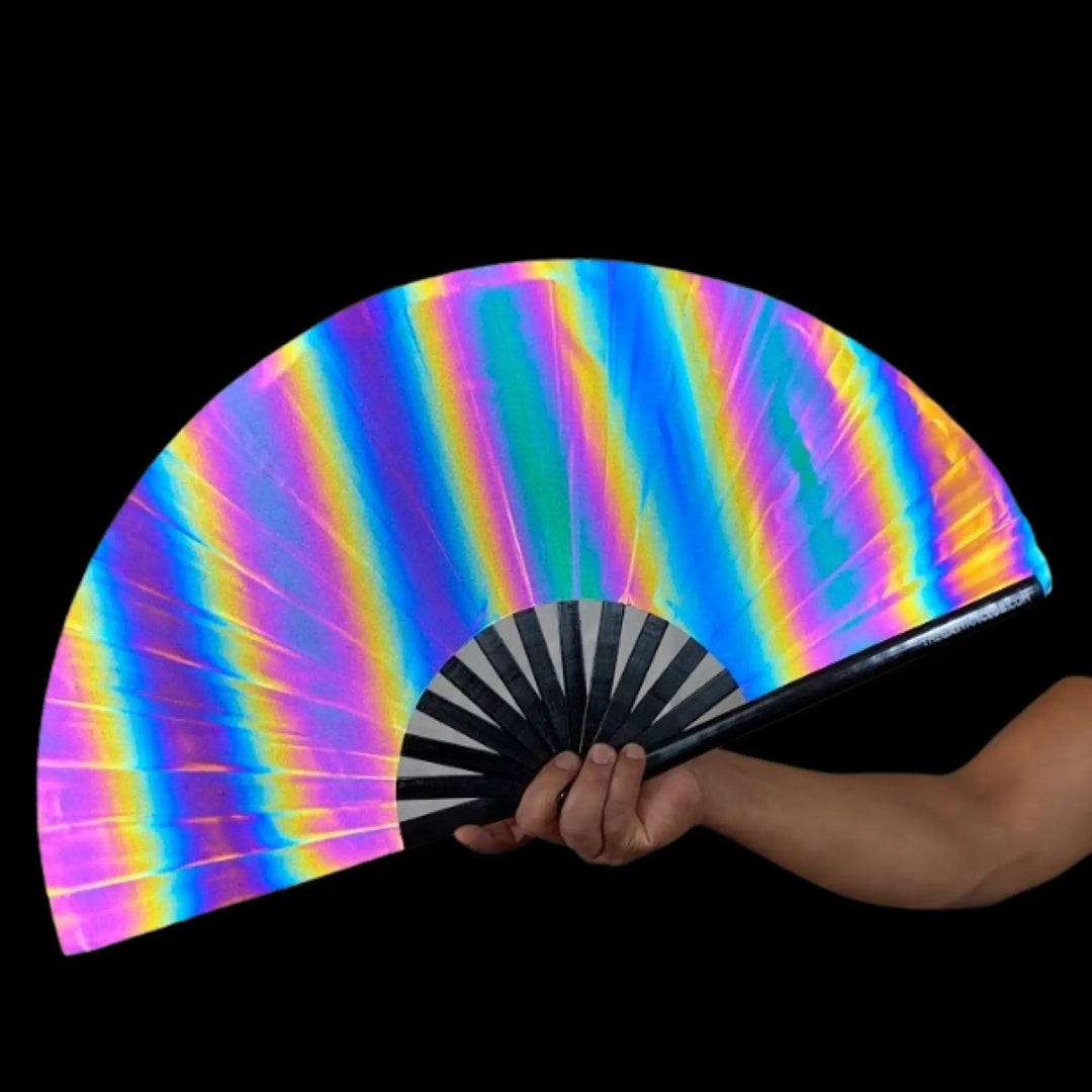 The Gay Fan Club Flash Fan | Reflective Fans for Circuit Parties
