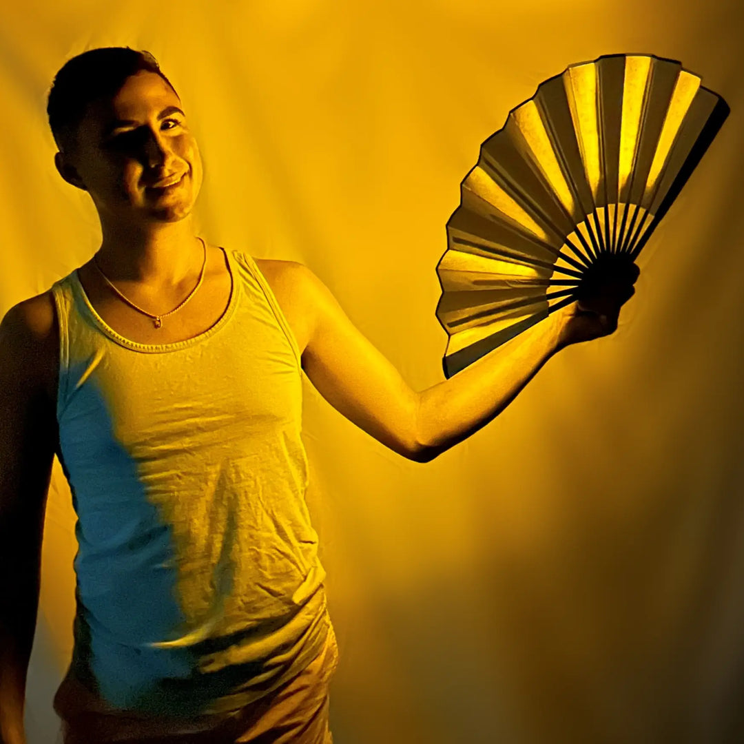 Golden Boy LED Fan | The Gay Fan Club | Next Level Nights