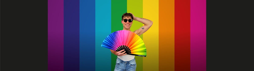 Hand Fans for Pride collection at The Gay Fan Club 