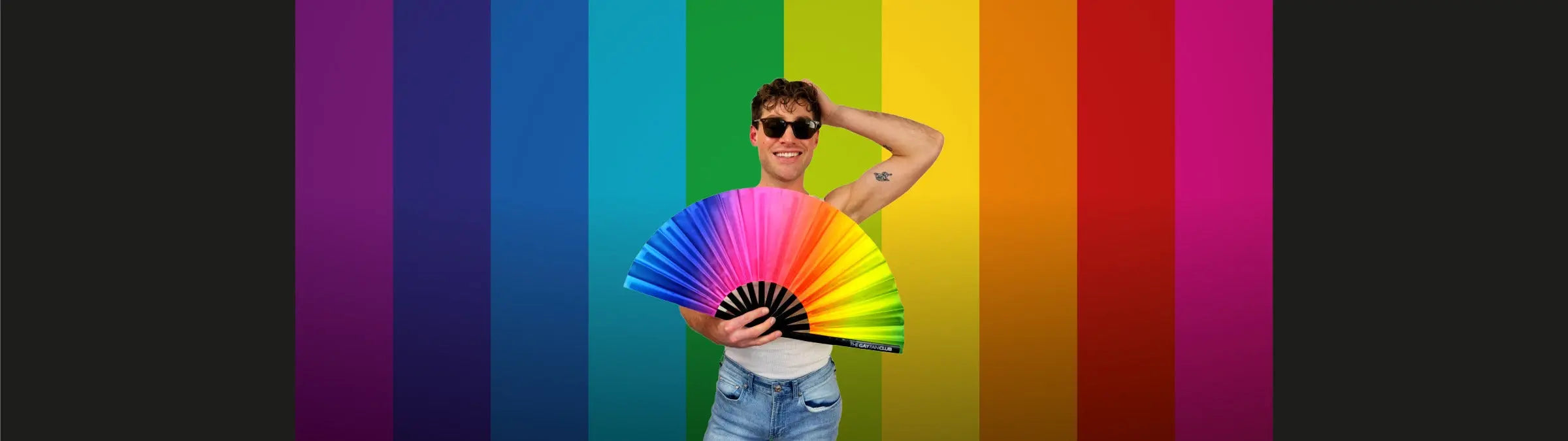 Hand Fans for Pride collection at The Gay Fan Club 