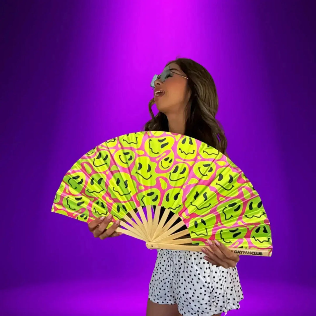 Feels Fan (UV) The Gay Fan Club® Bamboo Clack Fan