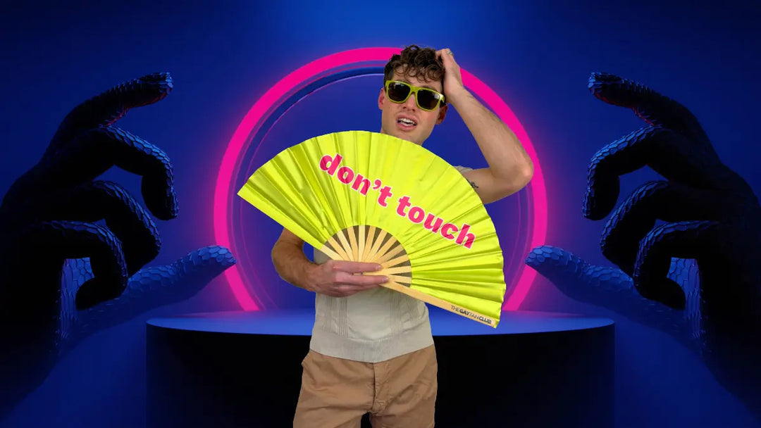 Rave Fans - oversized bamboo clack fans at The Gay Fan Club