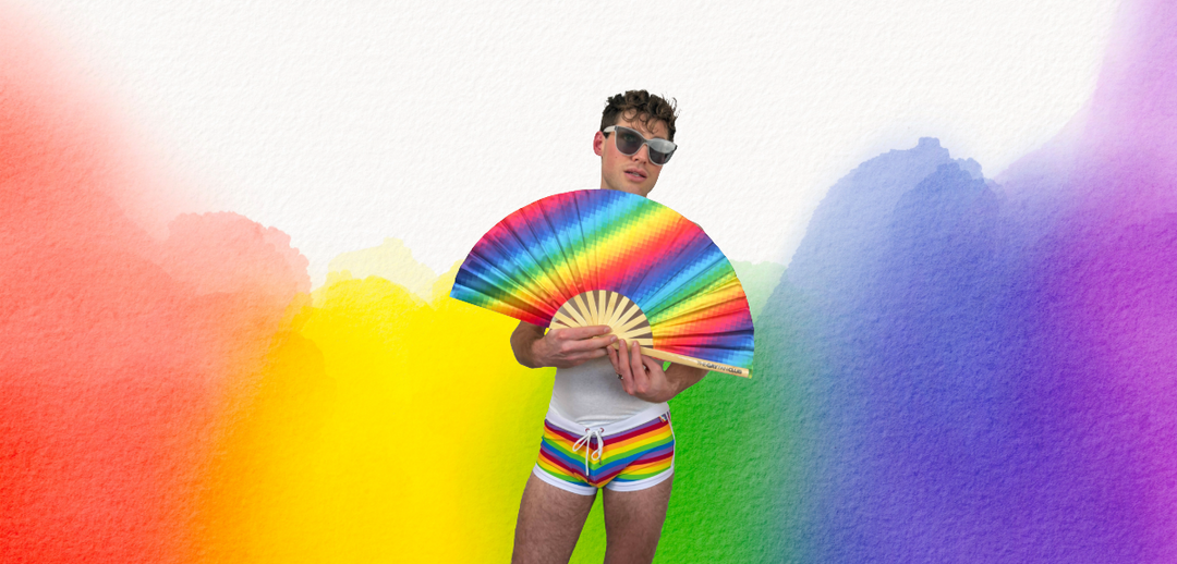 Hand Fans for Pride collection at The Gay Fan Club 