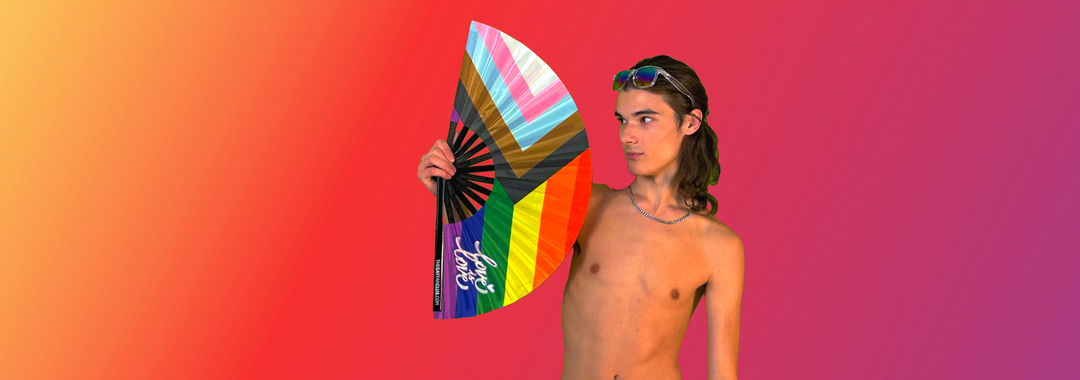 Hand Fans for Pride collection at The Gay Fan Club 
