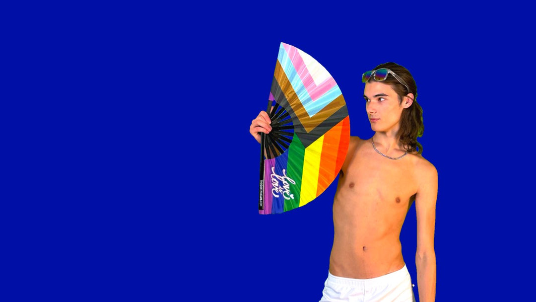 Hand Fans for Pride collection at The Gay Fan Club 