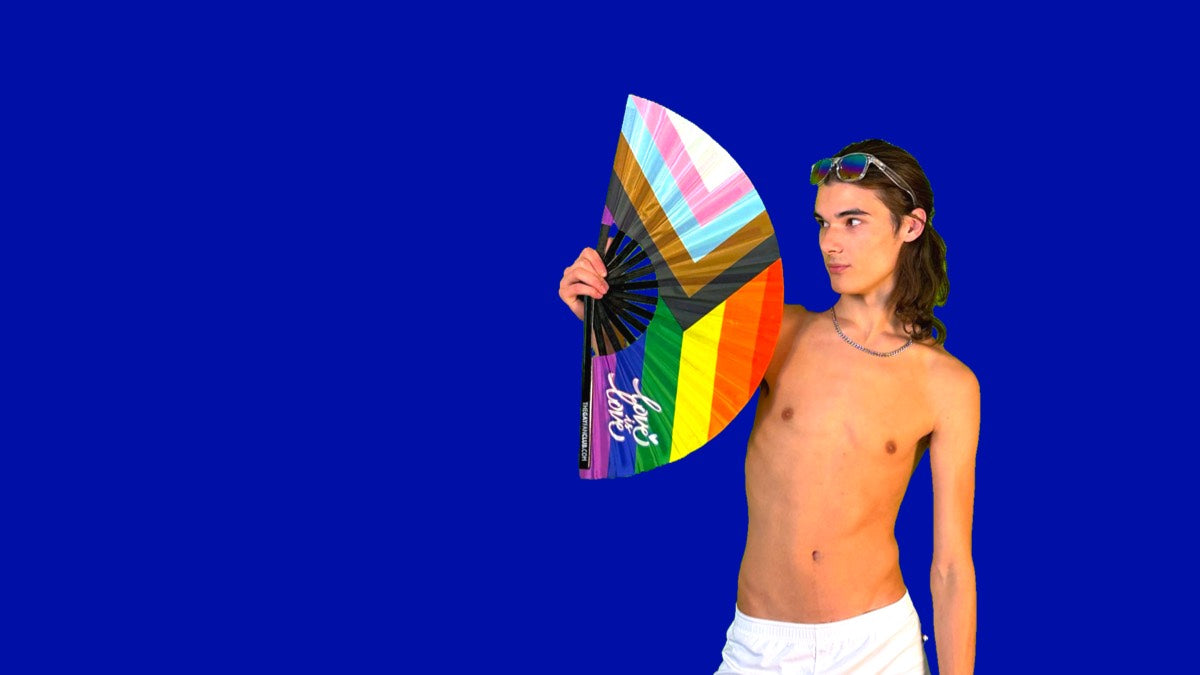 Hand Fans for Pride collection at The Gay Fan Club 