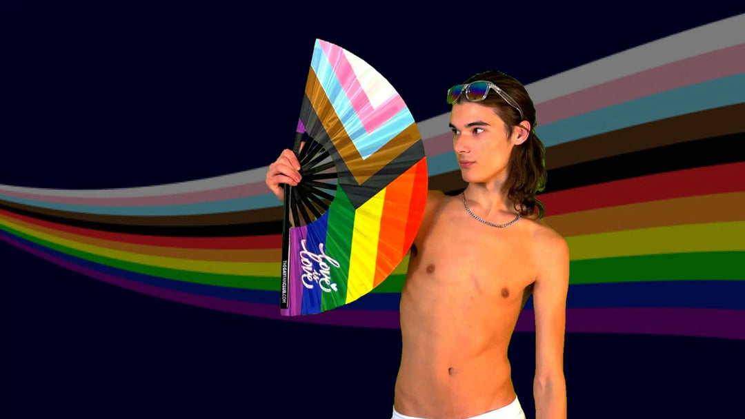 Hand Fans for Pride collection at The Gay Fan Club 