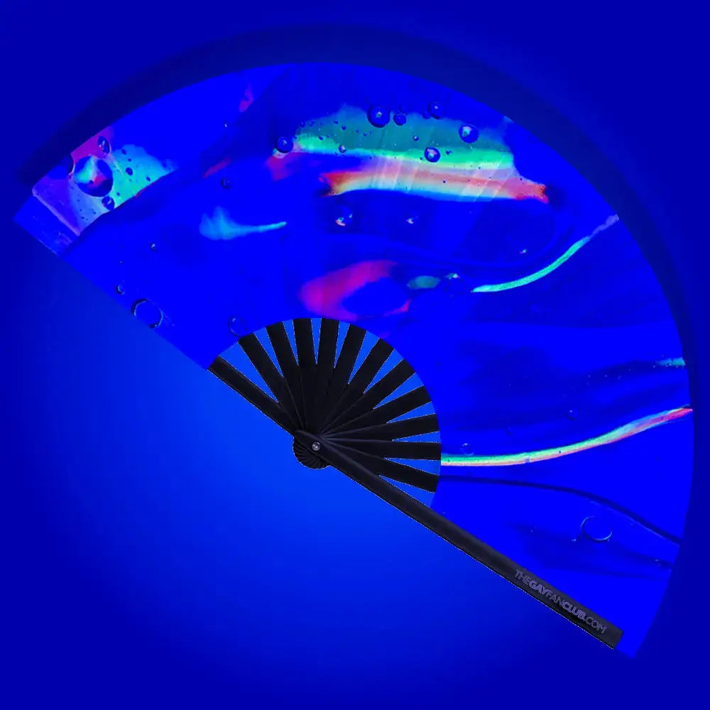 Energy Fan (UV) The Gay Fan Club® Bamboo Clack Fan
