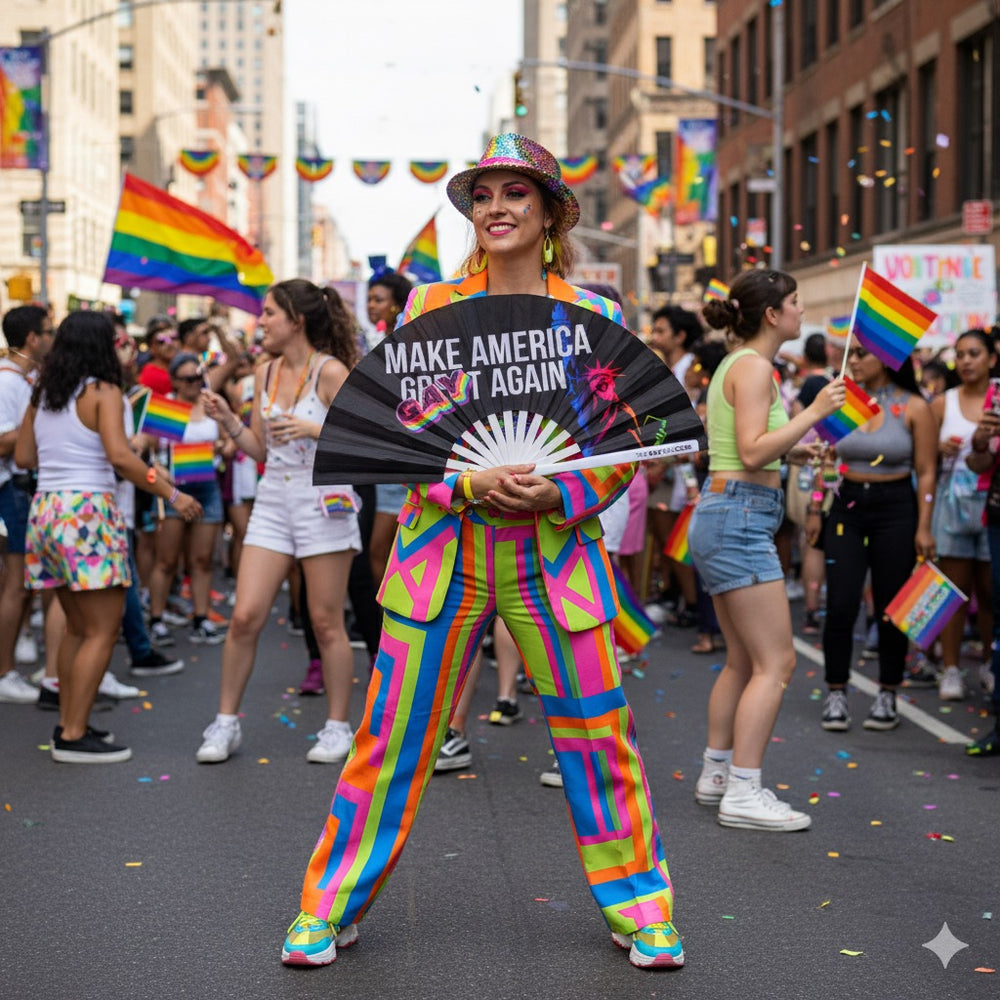 Make America Gay Again Fan | The Gay Fan Club®  | LGBTQ Hand Fans