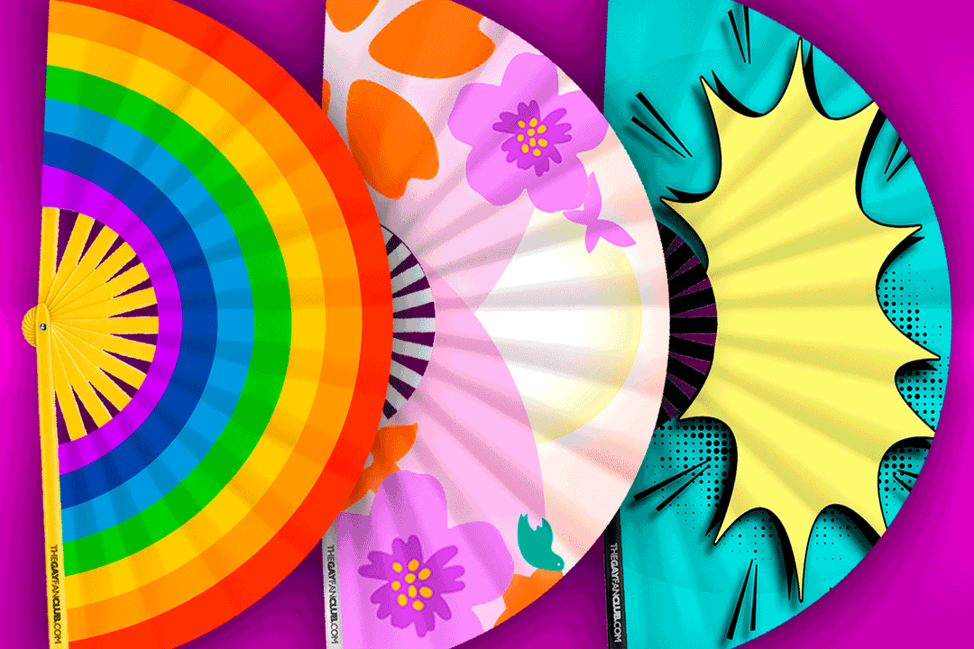 custom fan online designer. design your own custom hand fan with the gay fan club