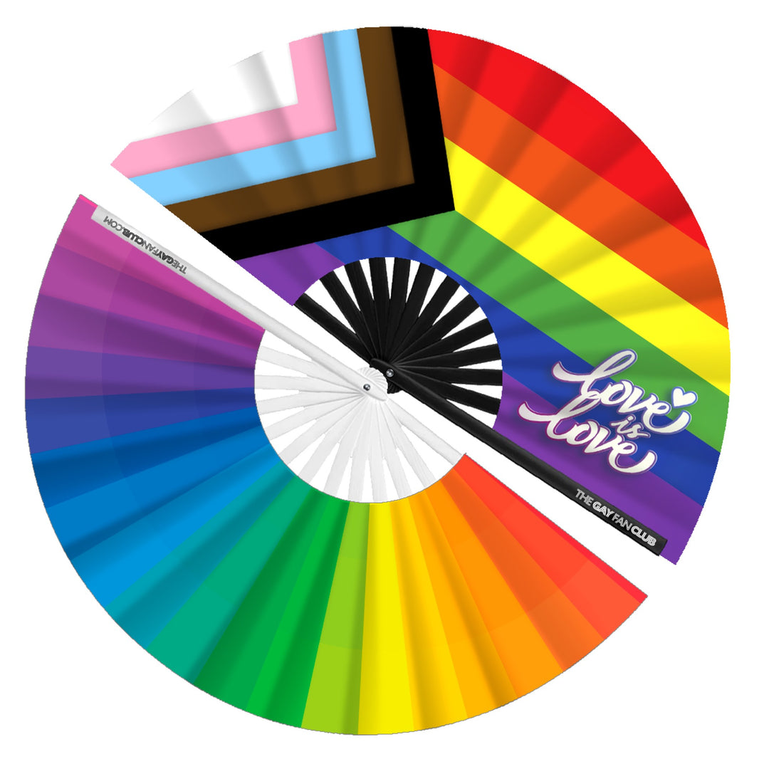 Rainbow Flag Fan 2 Pack| The Gay Fan Club®  | LGBTQ Hand Fans
