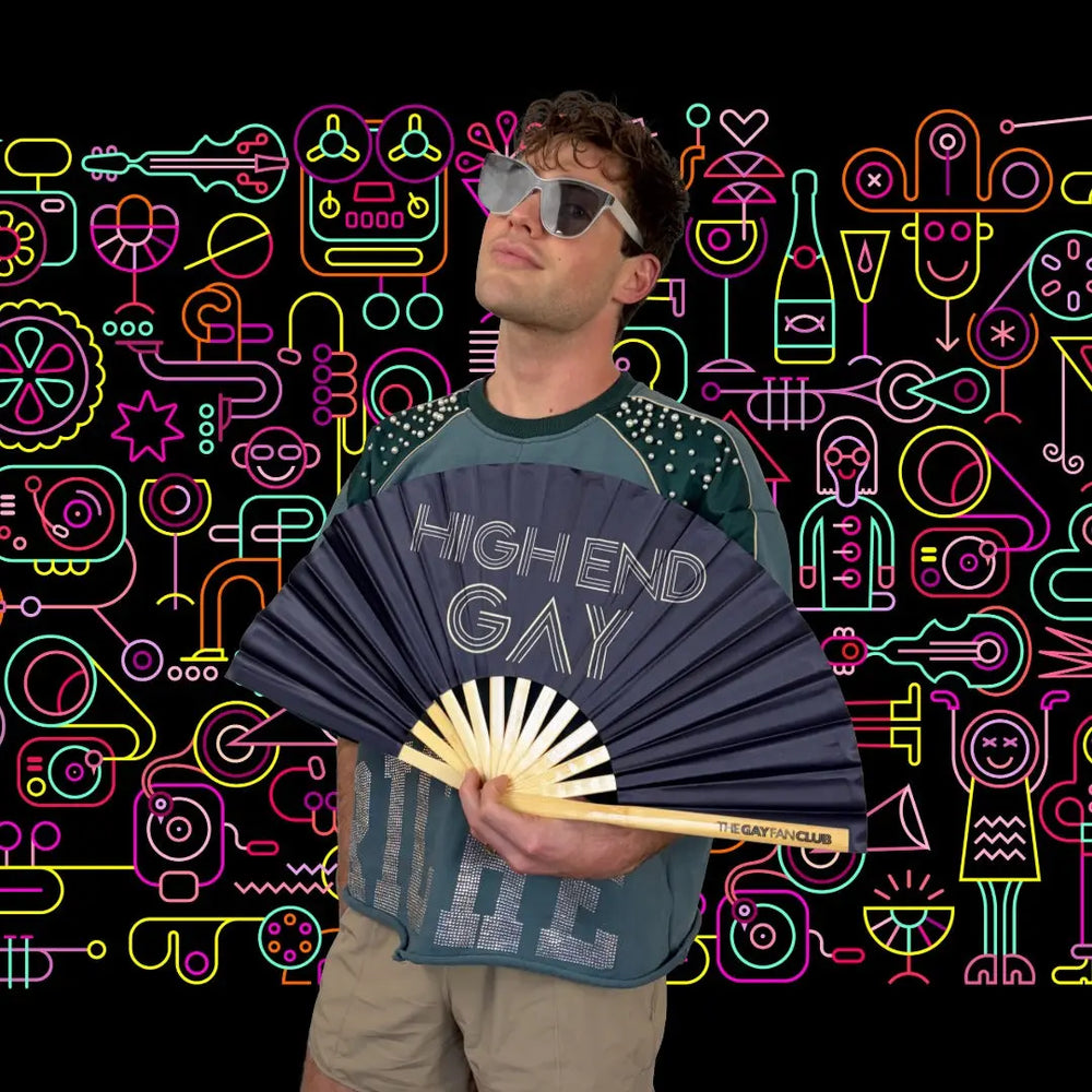 High End Gay Fan The Gay Fan Club Bamboo Clack Fan