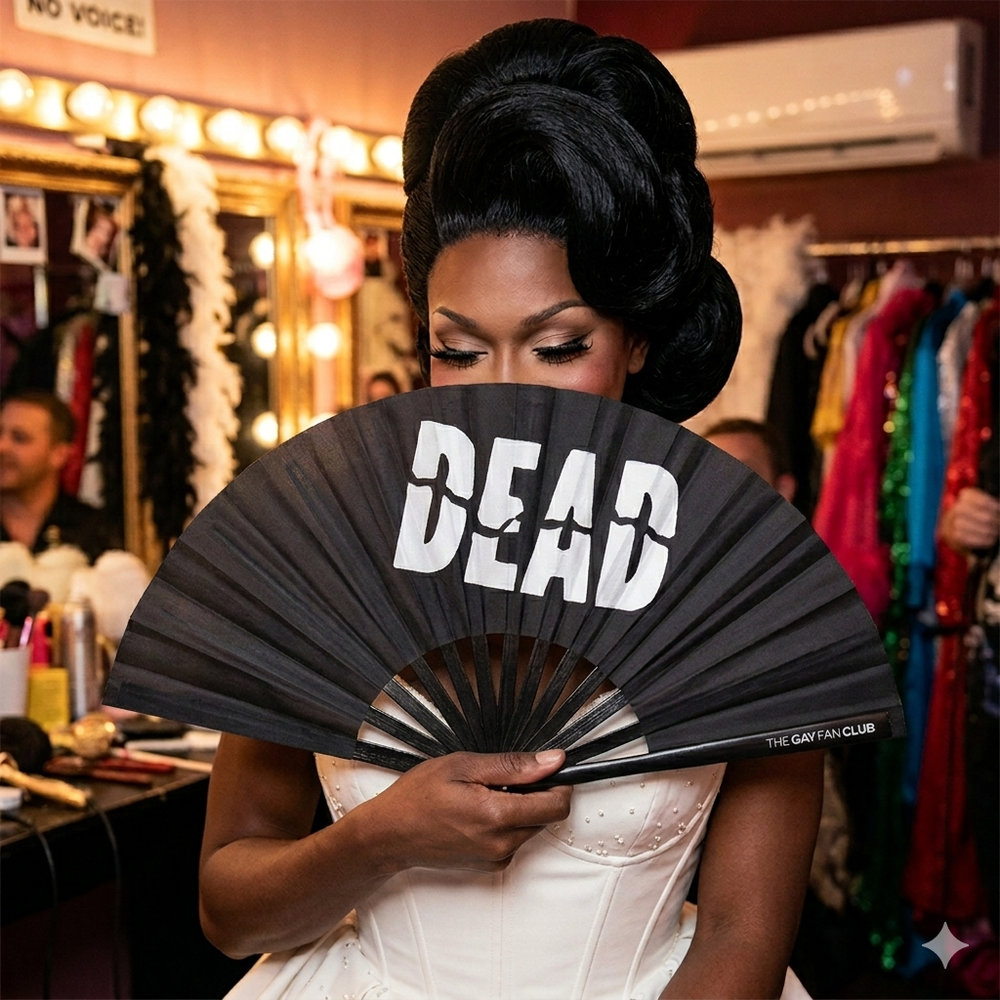 Dead Fan| The Gay Fan Club | Oversized Bamboo Clack Fan