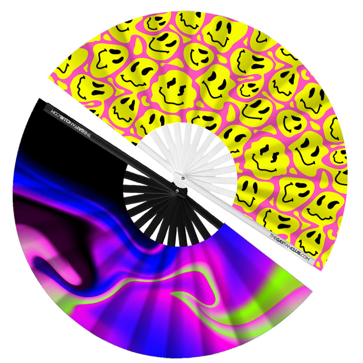 Glow In The Dark Rave Fan 2 Pack| The Gay Fan Club®  | LGBTQ Hand Fans