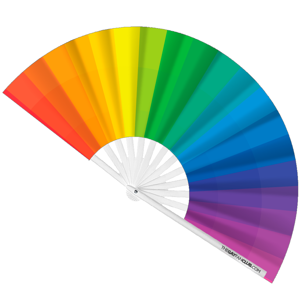 Double Rainbow 2 Fan Pack| The Gay Fan Club®  | LGBTQ Hand Fans