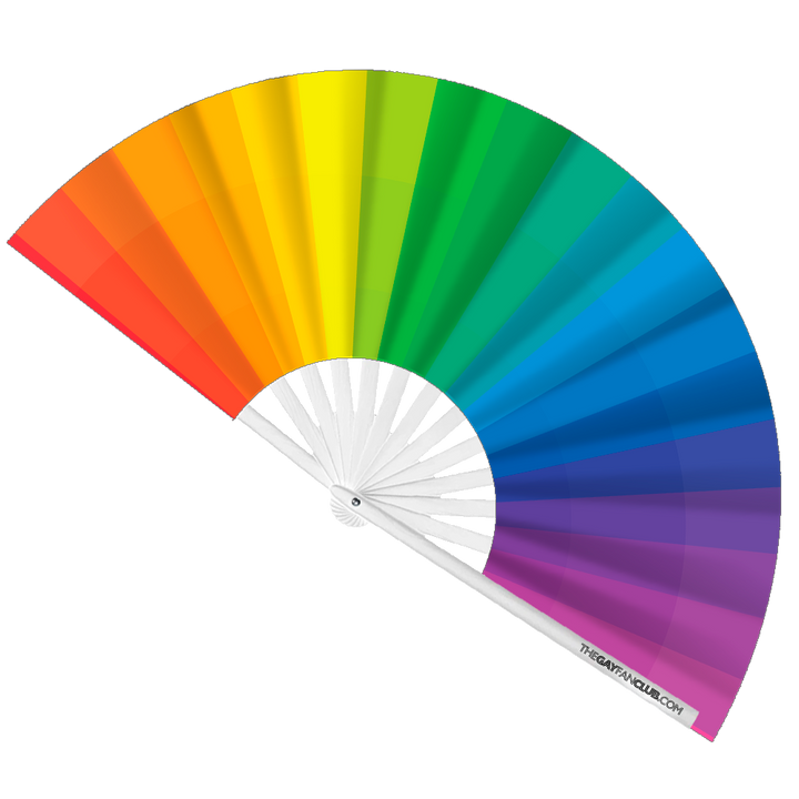 Double Rainbow 2 Fan Pack| The Gay Fan Club®  | LGBTQ Hand Fans