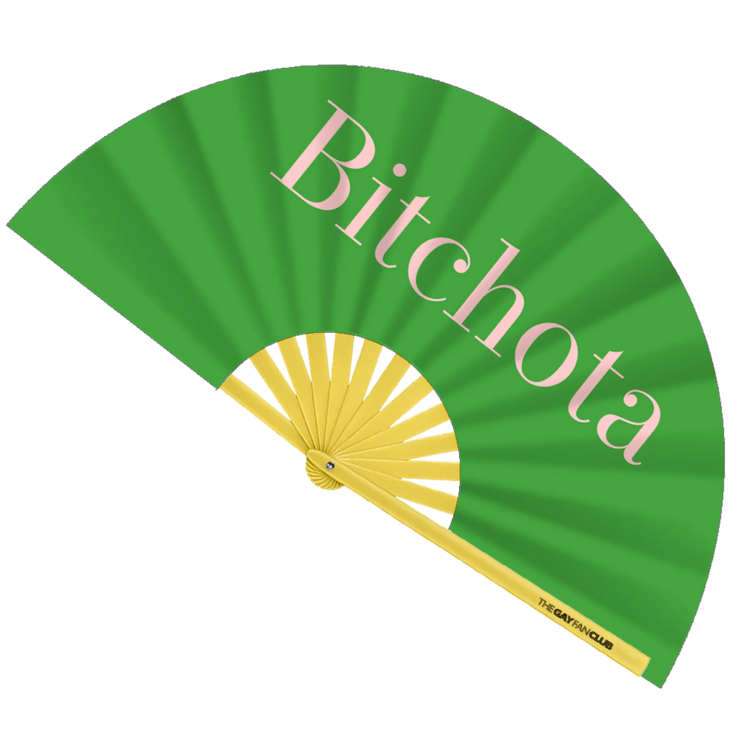 Bitchota Fan The Gay Fan Club Bamboo Clack Fan