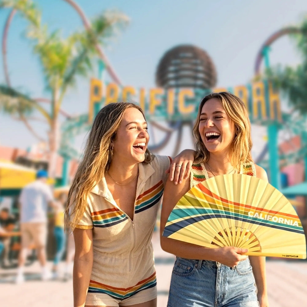 California Clack Fan| The Gay Fan Club | Oversized Bamboo Clack Fan