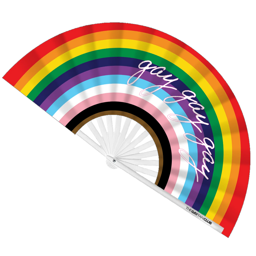 Gay Gay Gay Fan| The Gay Fan Club | Oversized Bamboo Clack Fan