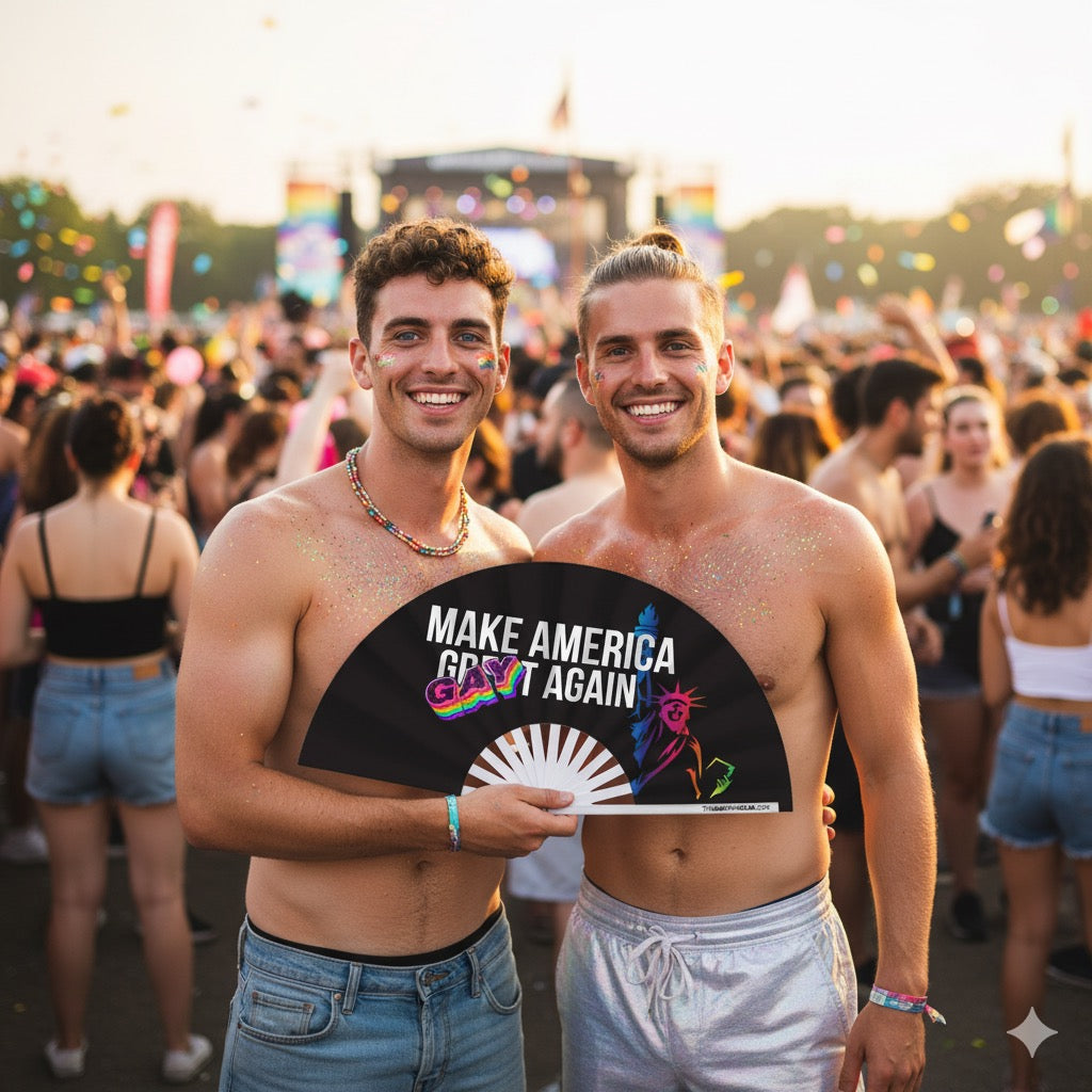 Make America Gay Again Fan | The Gay Fan Club®  | LGBTQ Hand Fans