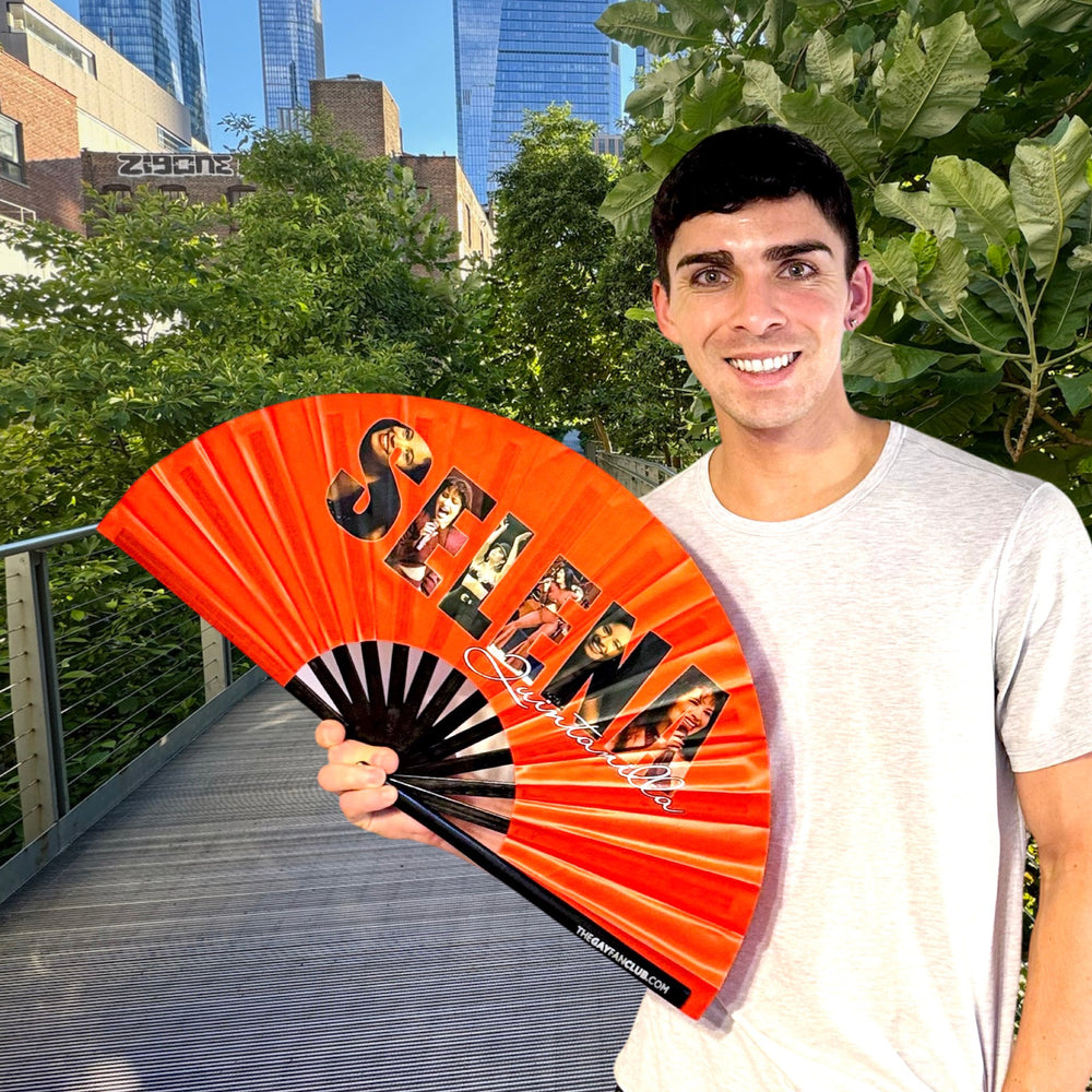 Selena Forever Fan - red Selena Quintanilla Hand Fan - The Gay Fan Club 
