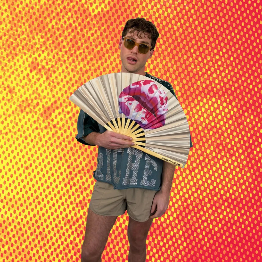 Taste The Rainbow Fan The Gay Fan Club® Bamboo Clack Fan