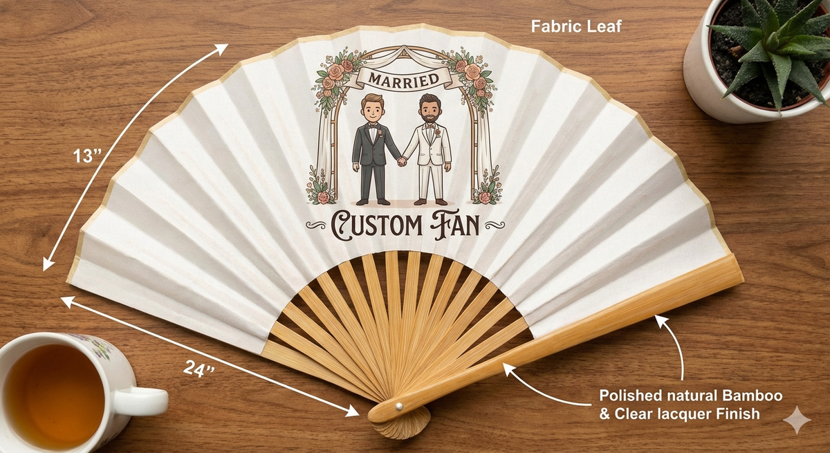 Custom Wedding Fans