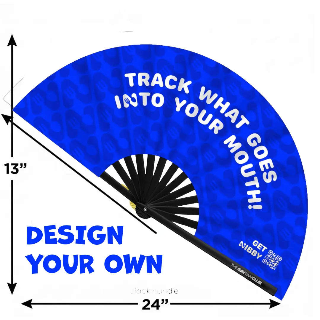 Custom Clack Fan Designer The Gay Fan Club® Bamboo Clack Fan