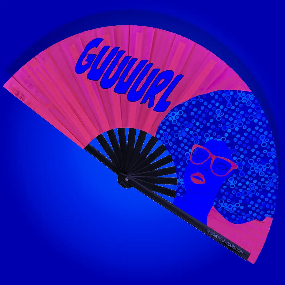 Guuurl Fan The Gay Fan Club® Bamboo Clack Fan