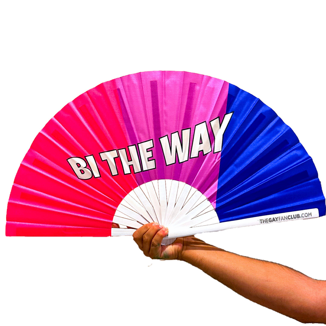Bi The Way Fan | Bisexual Flag Fan at The Gay Fan Club