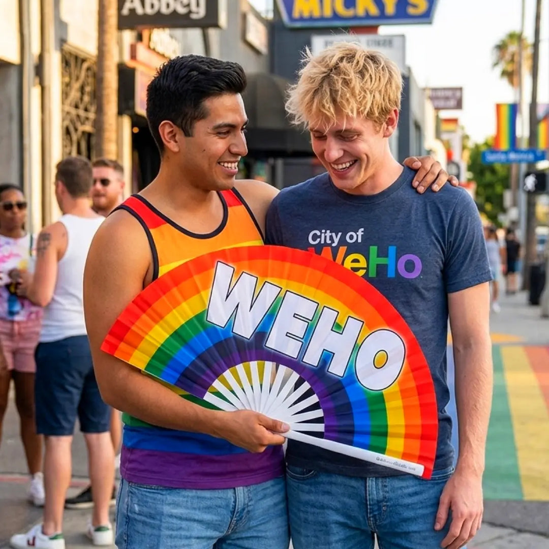WeHo Rainbow Fan