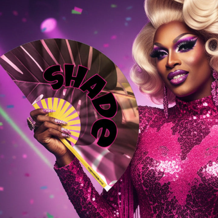 Shade Fan| The Gay Fan Club | Oversized Bamboo Clack Fan