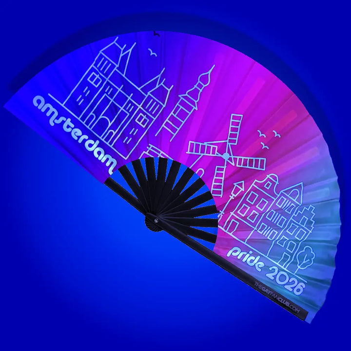 Amsterdam Proud 2026 Fan The Gay Fan Club® Bamboo Clack Fan