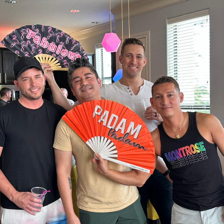 Fabulous Flamingo Fan Drag Fans The Gay Fan Club