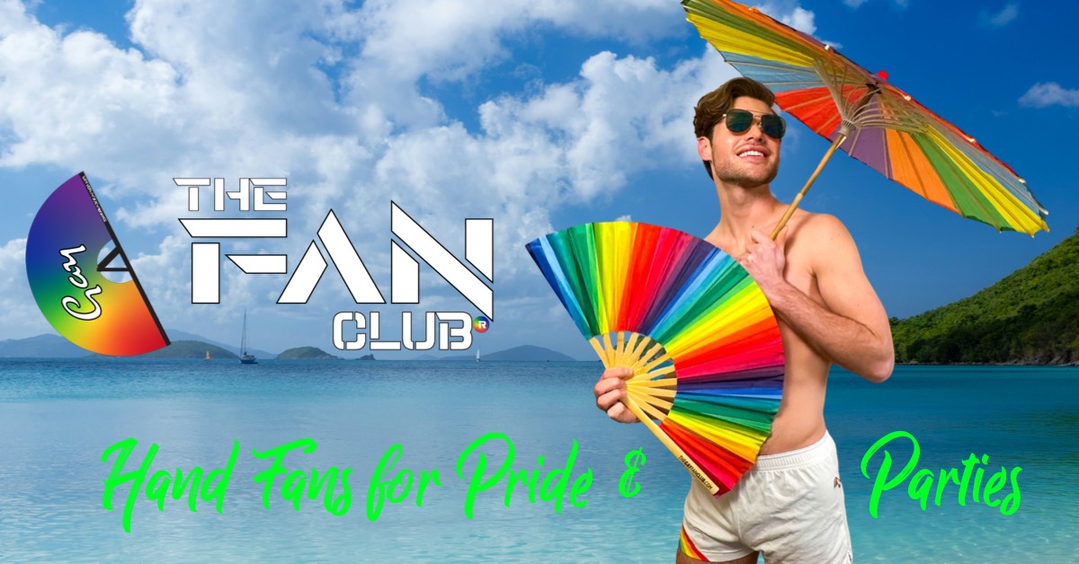 Sharing Fans Custom Hand Fans & LGBTQ Pride Hand Fans | The Gay Fan Club