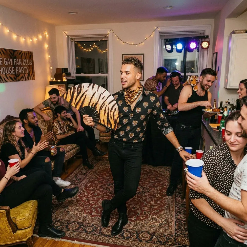 Tiger King Fan The Gay Fan Club Bamboo Clack Fan