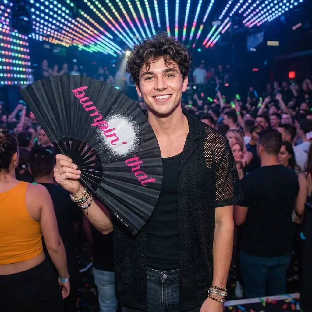 Bumpin that Fan The Gay Fan Club Bamboo Clack Fan
