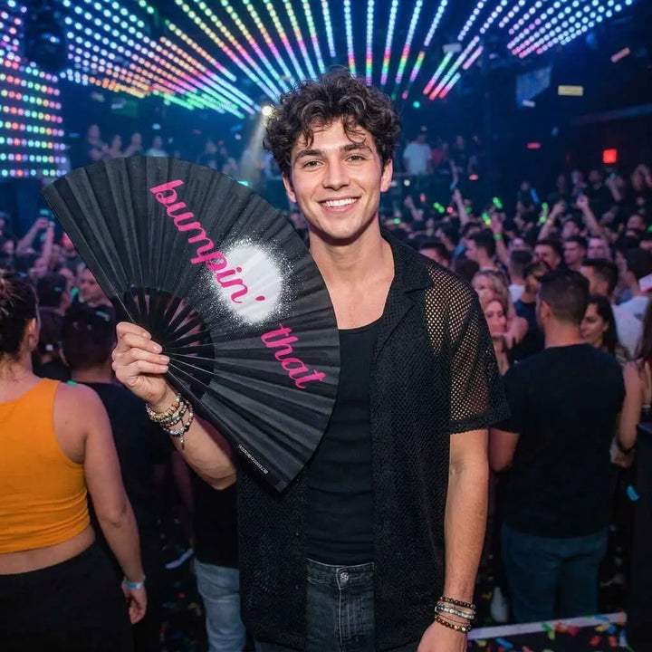 Bumpin that Fan The Gay Fan Club Bamboo Clack Fan