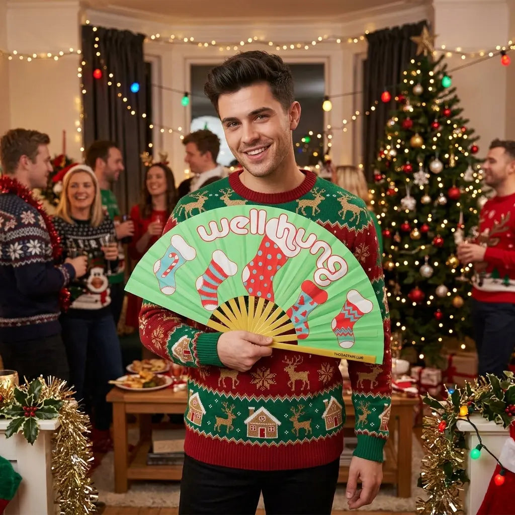 Well Hung Fan The Gay Fan Club Bamboo Clack Fan