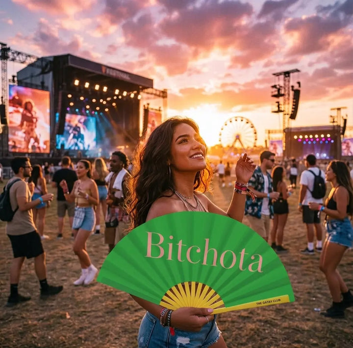 Bitchota Fan The Gay Fan Club Bamboo Clack Fan