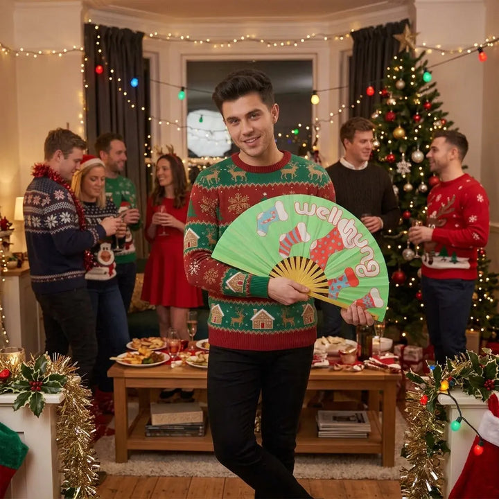 Well Hung Fan The Gay Fan Club Bamboo Clack Fan