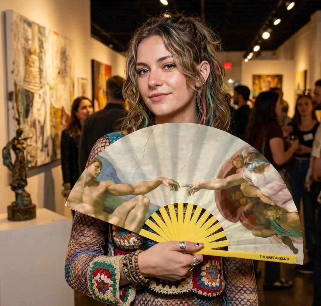 Renaissance Fan The Gay Fan Club Bamboo Clack Fan