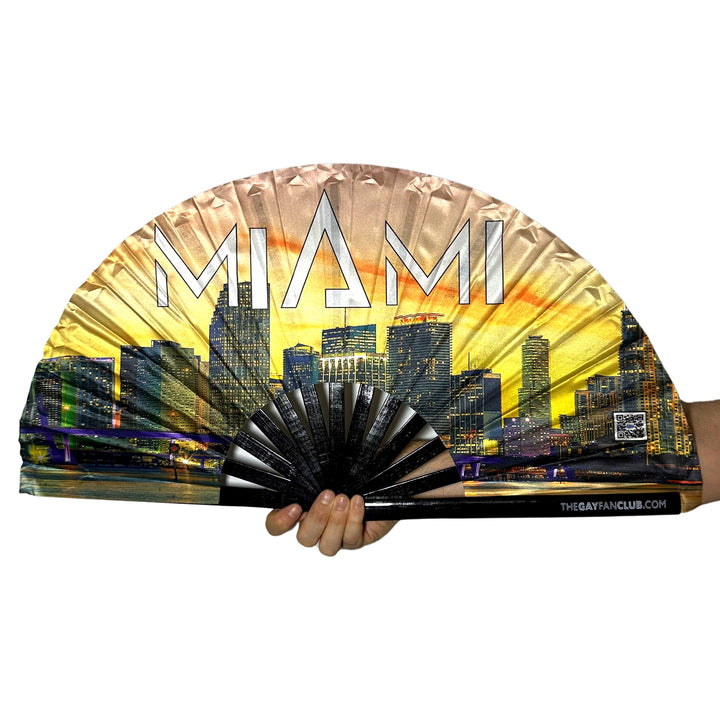 Miami Fan | Miami, FL Hand Fan - The Gay Fan Club