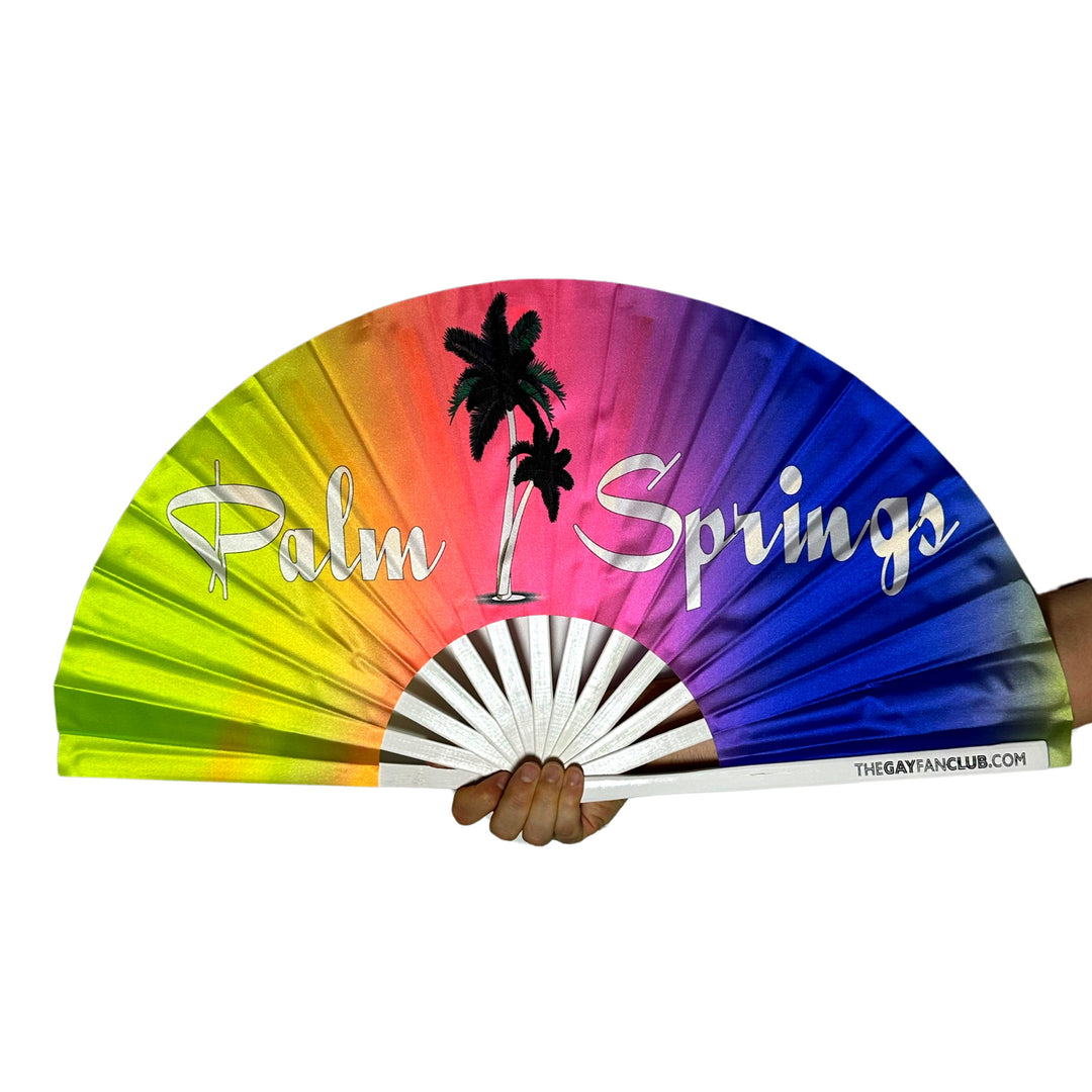 Palm Springs Fan - Palm Springs, CA Hand Fan - The Gay Fan Club