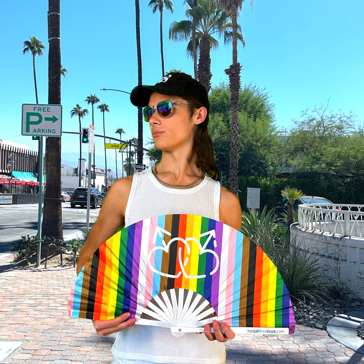 Equality Rainbow Fan | Inclusive Rainbow Fans at The Gay Fan Club